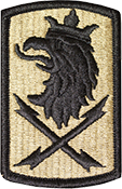 22nd Signal Brigade OCP Scorpion Shoulder Patch With Velcro